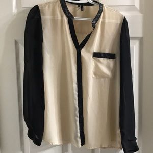 Button up with leather - professional!